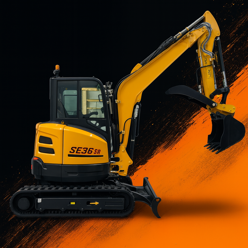 Мини-экскаватор 3.8т — ракурс ковша